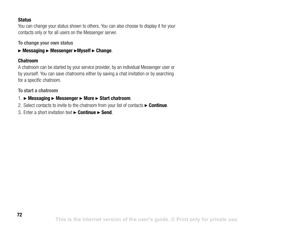 Sony V600 User Manual | Page 72 / 174