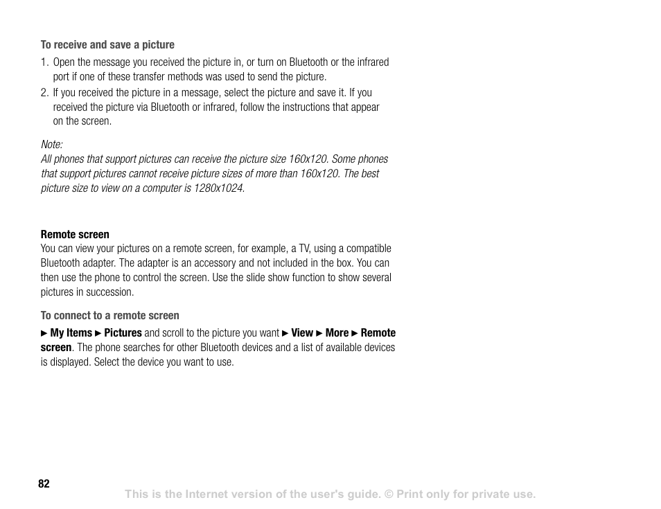 Sony V600 User Manual | Page 82 / 174