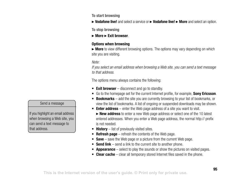 Sony V600 User Manual | Page 95 / 174