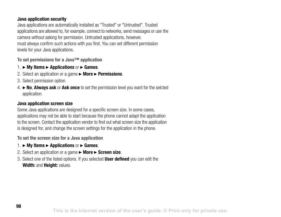 Sony V600 User Manual | Page 98 / 174