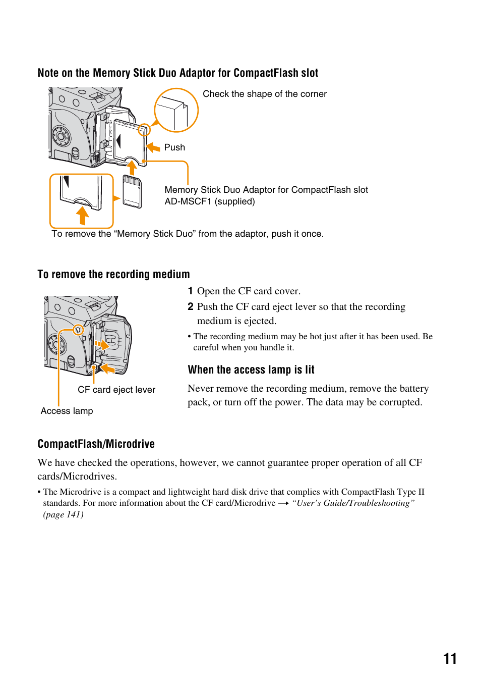 Sony DSLR-A100 User Manual | Page 11 / 19