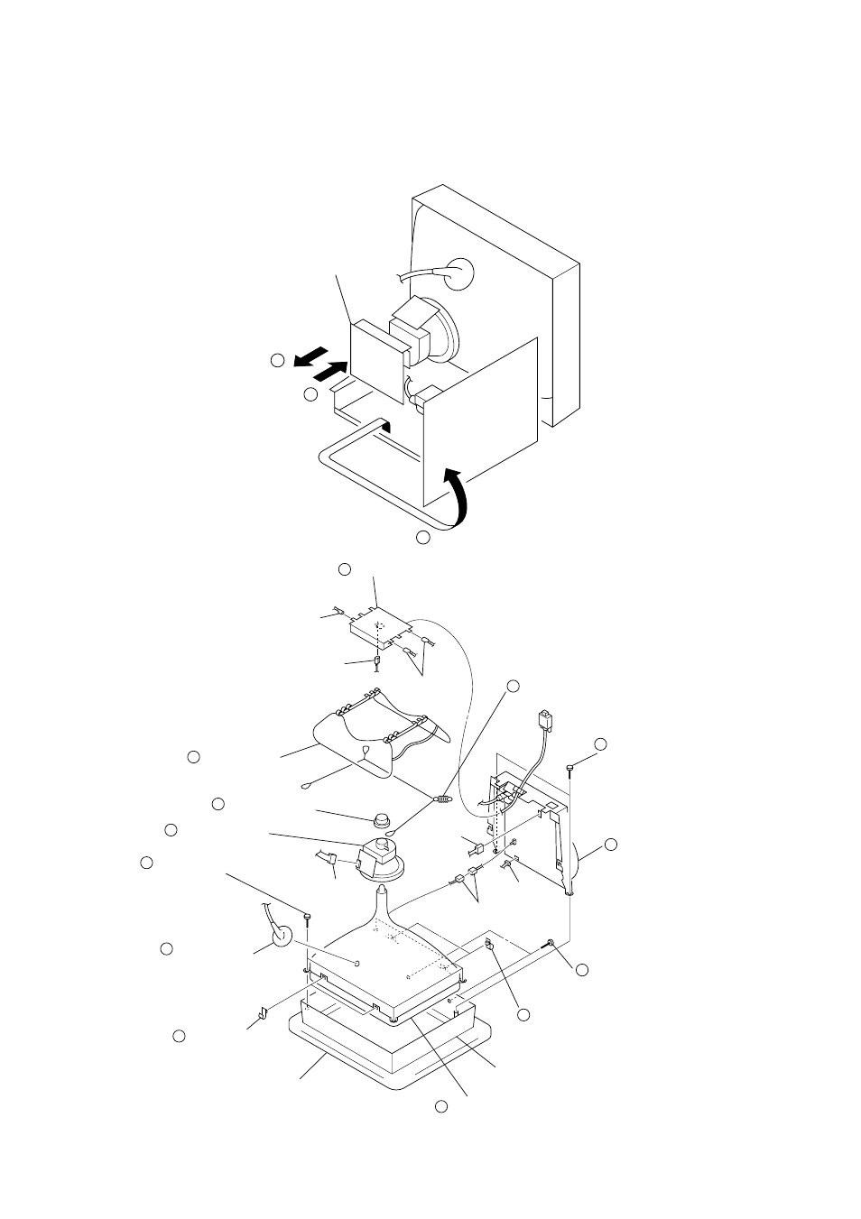 4. picture tube removal, 3. service position | Sony CPD-E220 User Manual | Page 7 / 34