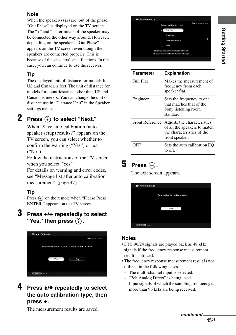 Sony STR-DG1100 User Manual | Page 45 / 130