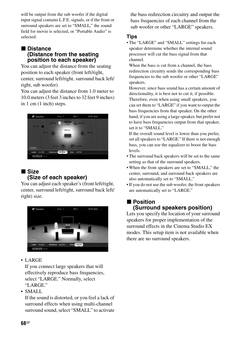 Sony STR-DG1100 User Manual | Page 68 / 130