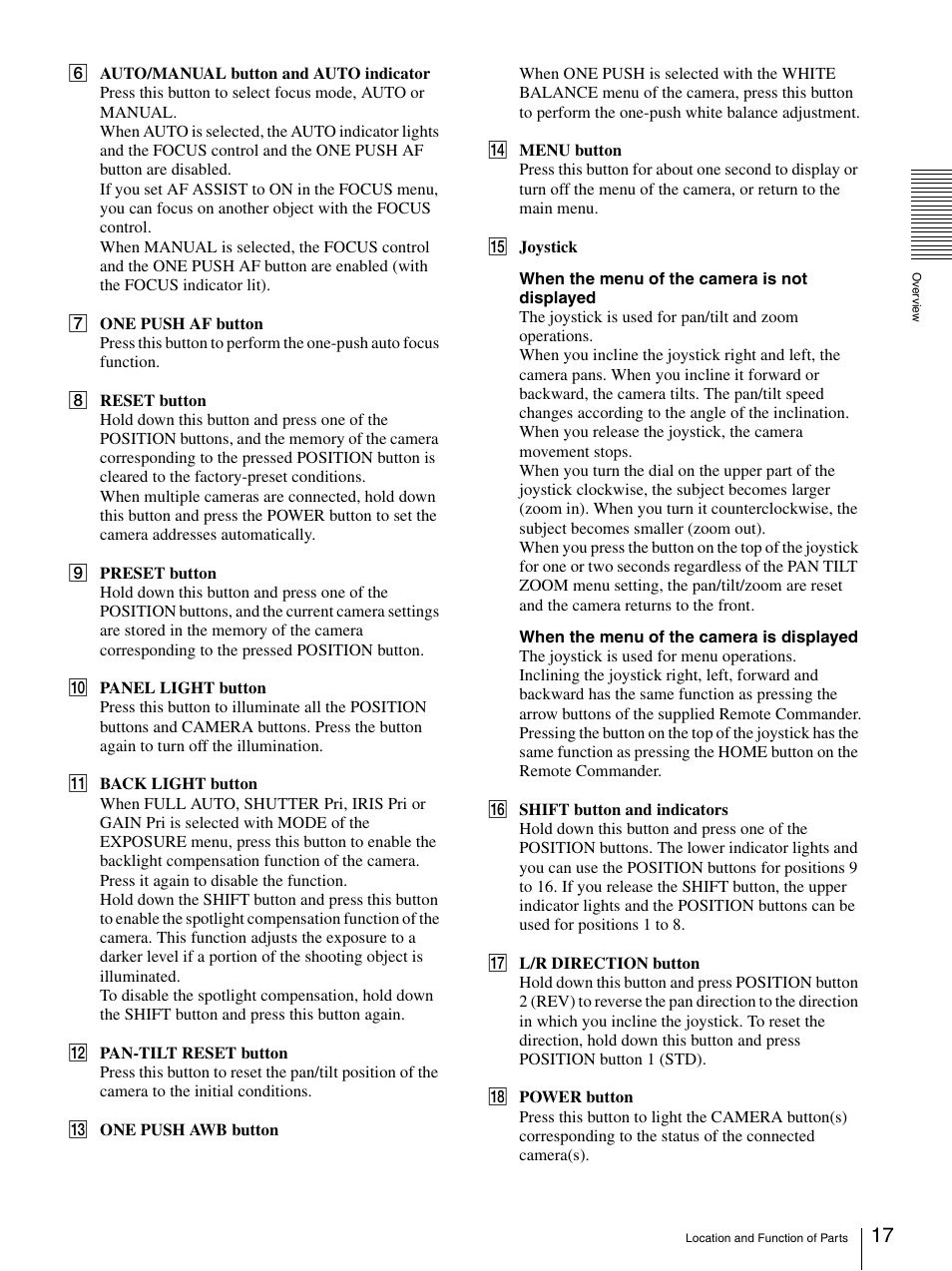Sony BRC-Z330 User Manual | Page 17 / 73