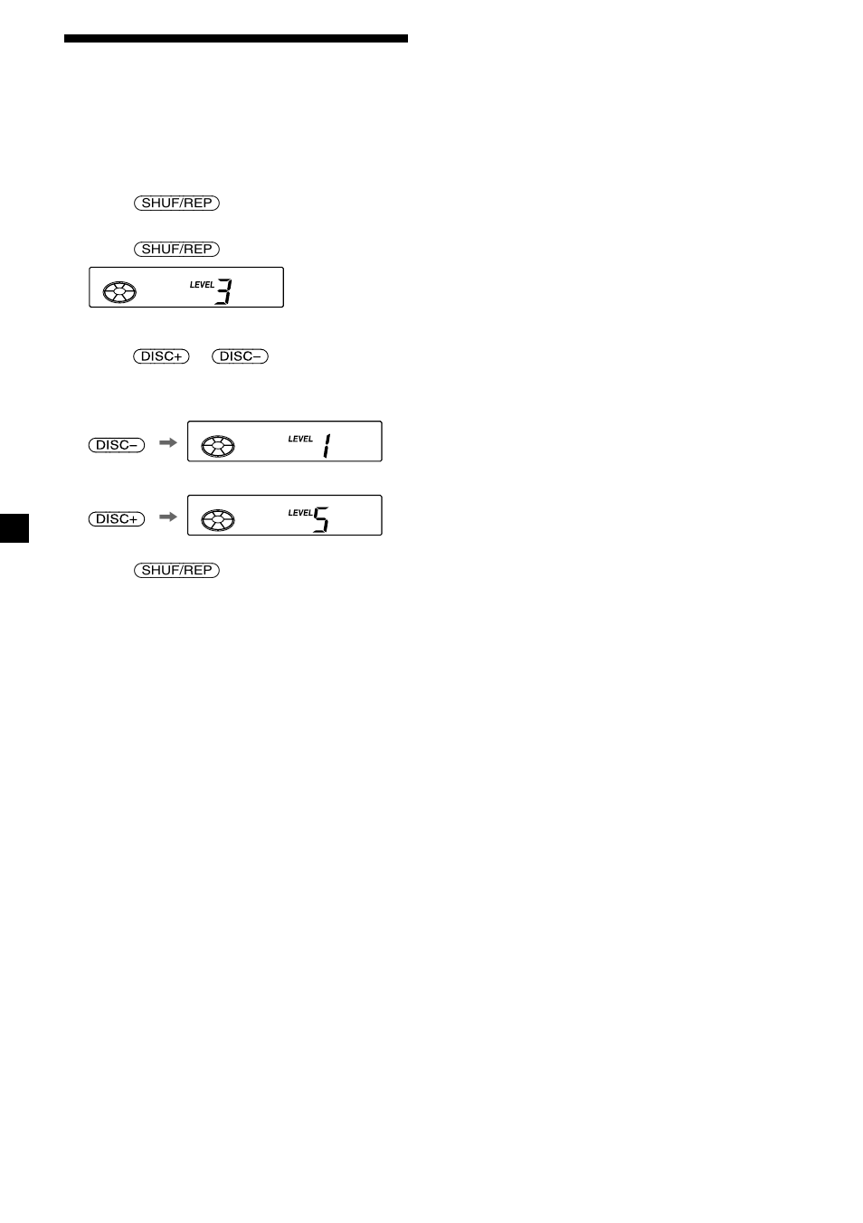 8cambio del nivel de salida | Sony CDX-444RF User Manual | Page 20 / 40