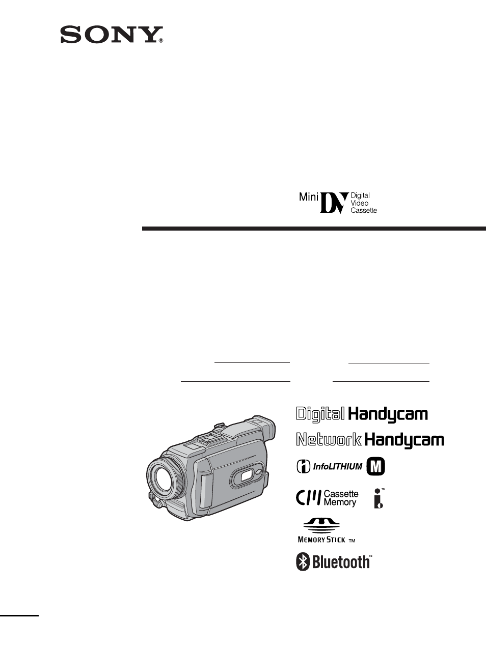 Sony TRV80 User Manual | 220 pages