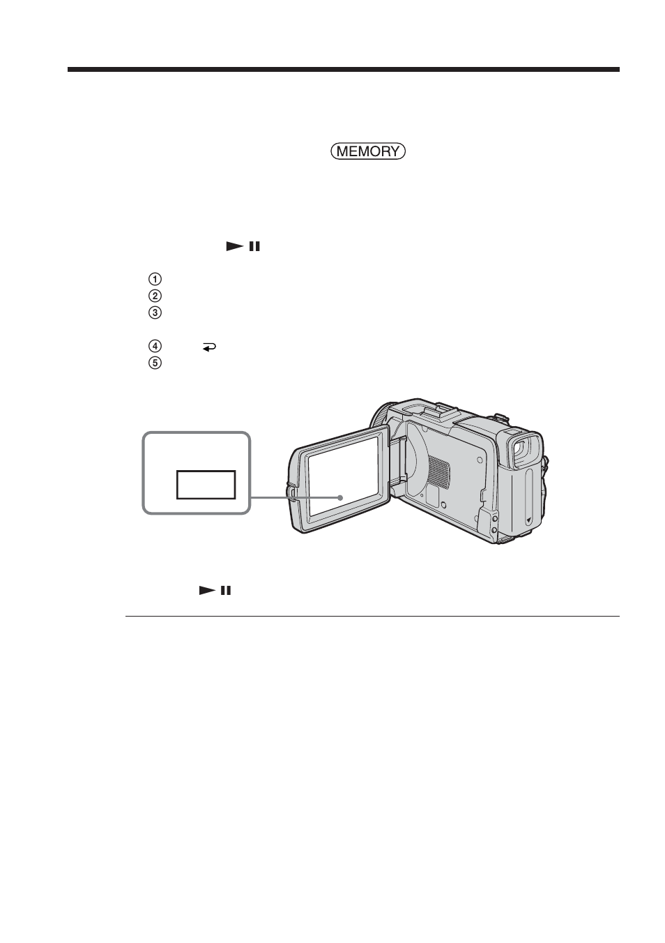 Viewing a moving picture – mpeg movie playback, Play | Sony TRV80 User Manual | Page 130 / 220