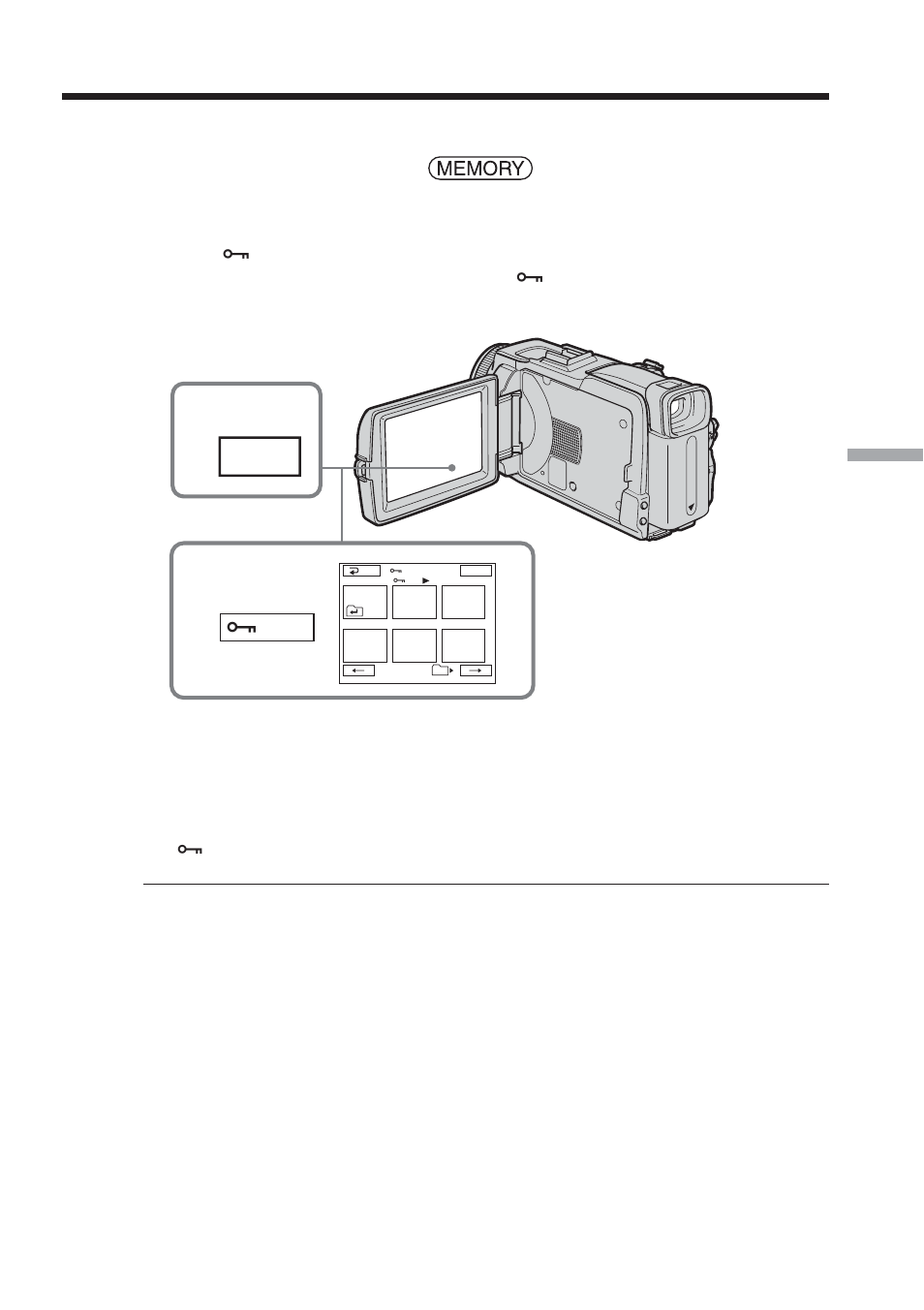 Preventing accidental erasure – image protection, Index, Mark | Sony TRV80 User Manual | Page 135 / 220