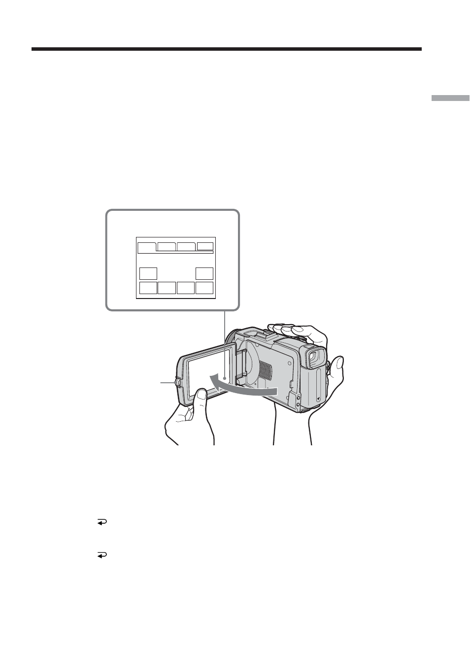 Step 3 using the touch panel | Sony TRV80 User Manual | Page 23 / 220