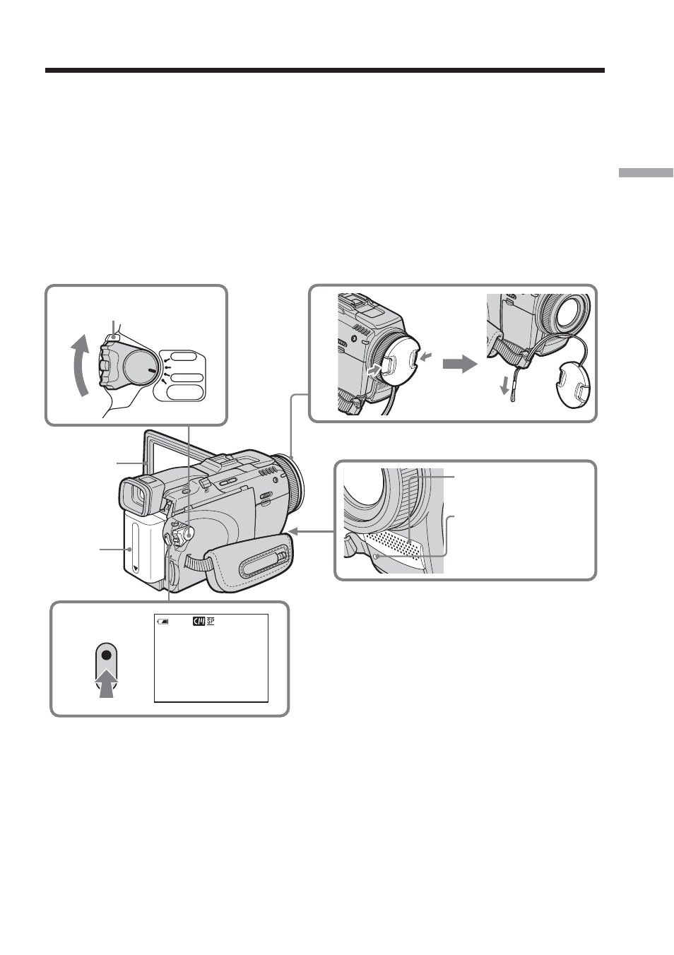 Recording – basics, Recording a picture | Sony TRV80 User Manual | Page 25 / 220