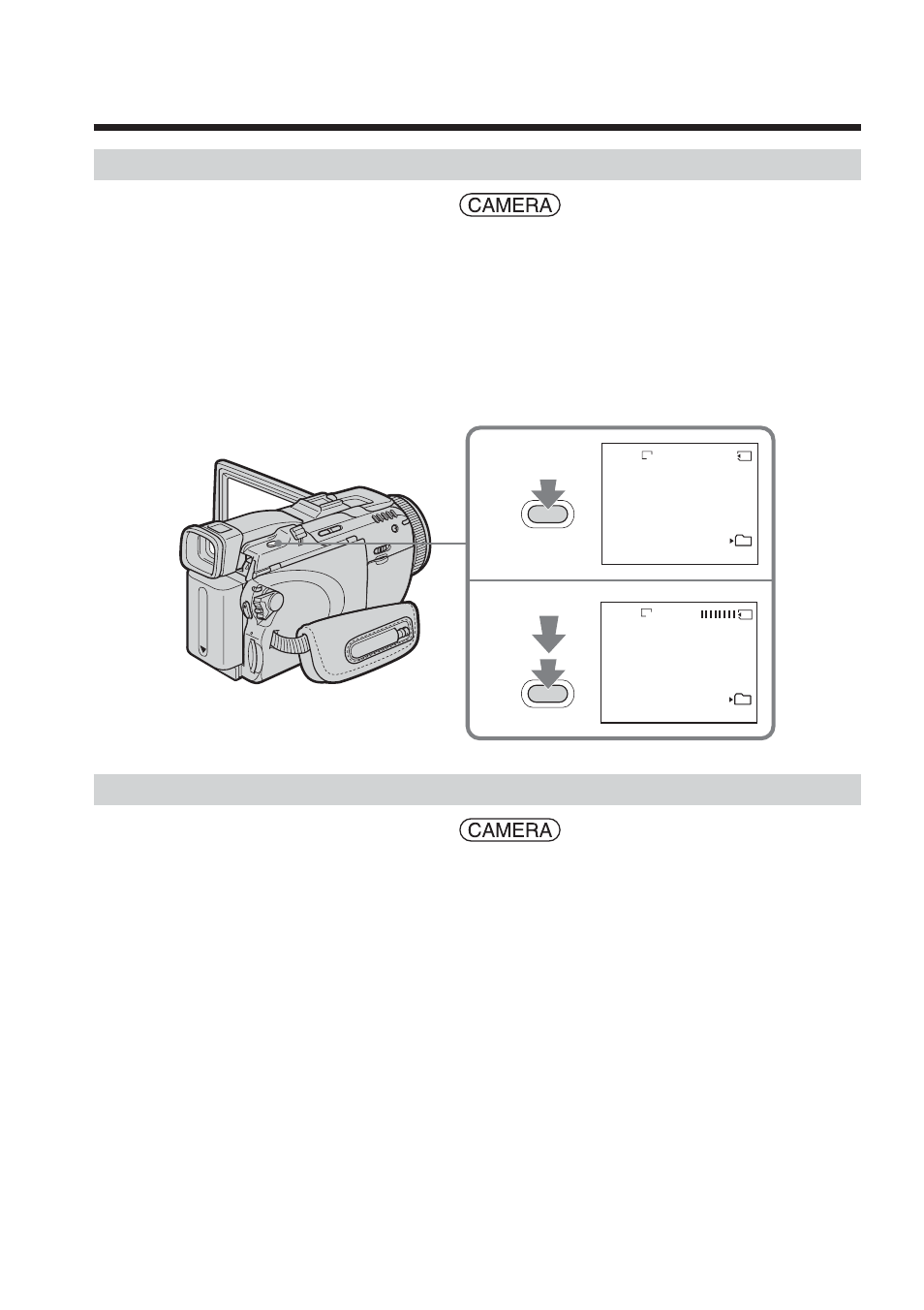 Advanced recording operations, During tape recording standby, During tape recording | Sony TRV80 User Manual | Page 44 / 220