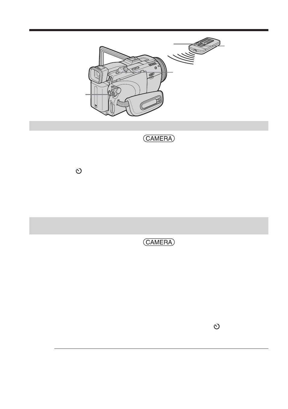Self-timer recording | Sony TRV80 User Manual | Page 46 / 220