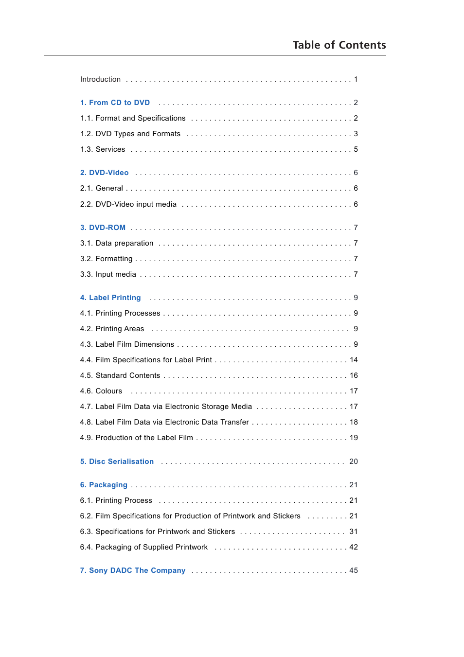 Sony DADC User Manual | Page 2 / 48