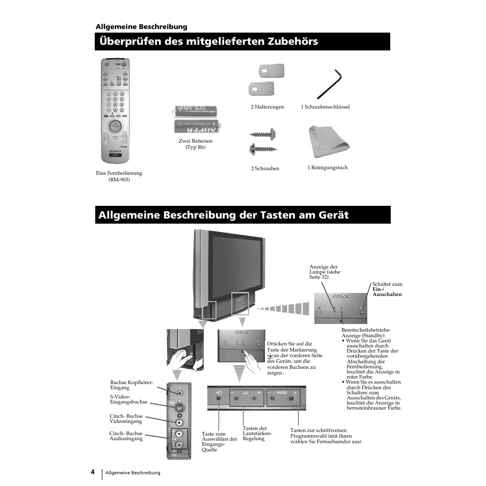 Sony Grand Wega KF-50SX100 User Manual | Page 103 / 230