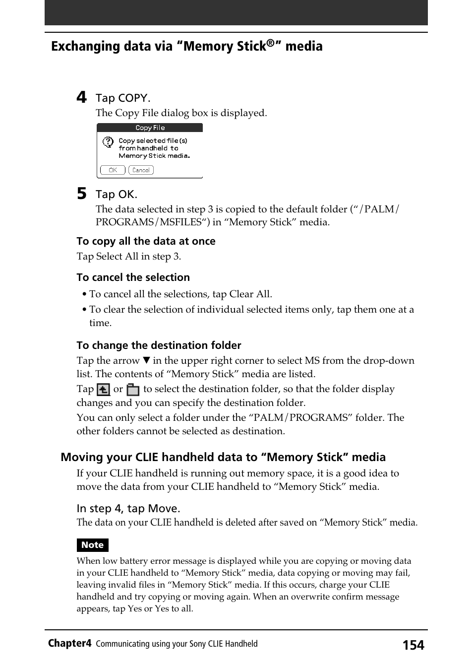 Media | Sony PEG-N710C User Manual | Page 154 / 218