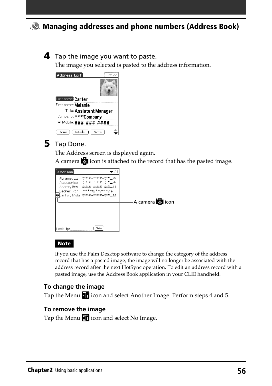 Sony PEG-N710C User Manual | Page 56 / 218