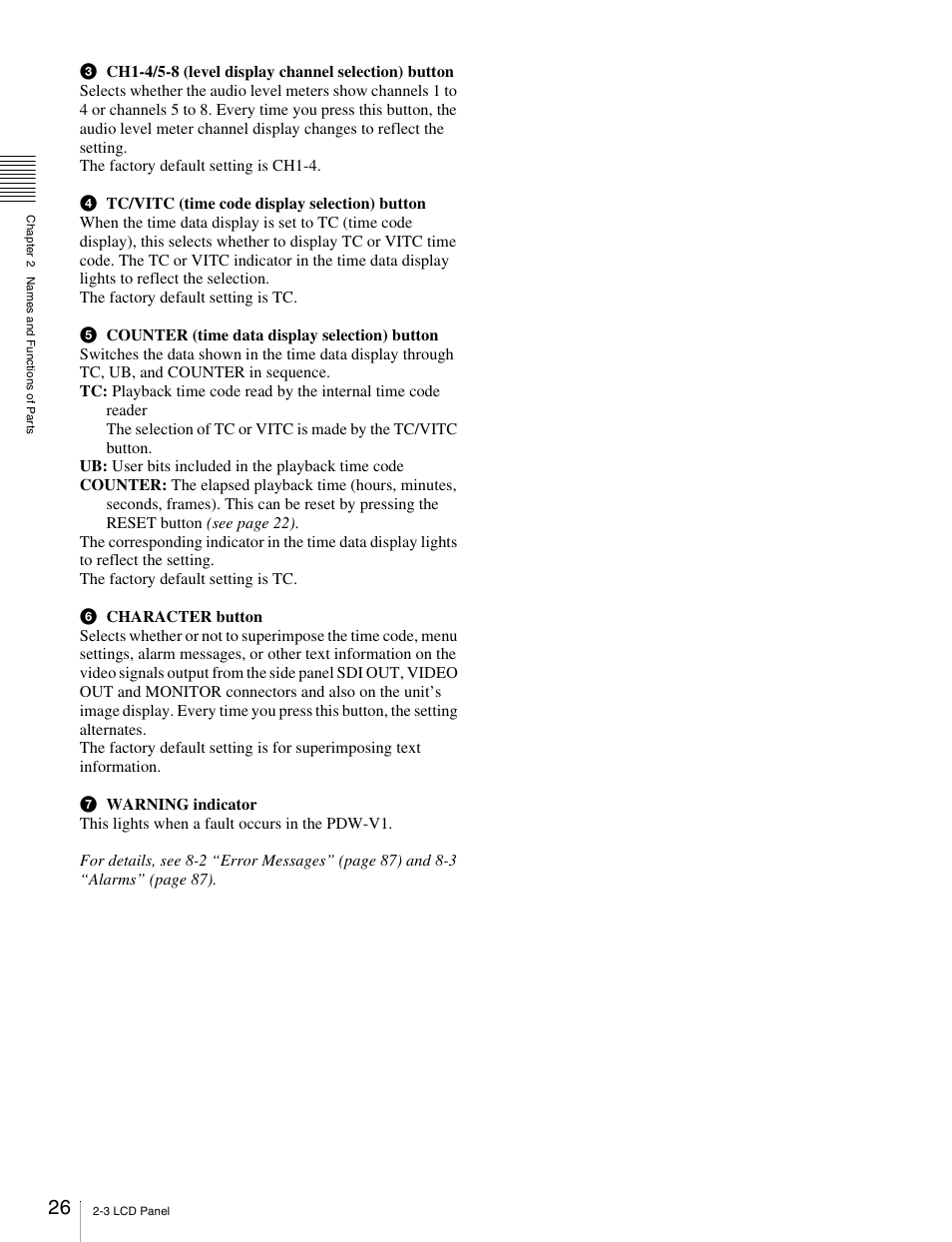 Sony PDW-V1 User Manual | Page 26 / 101