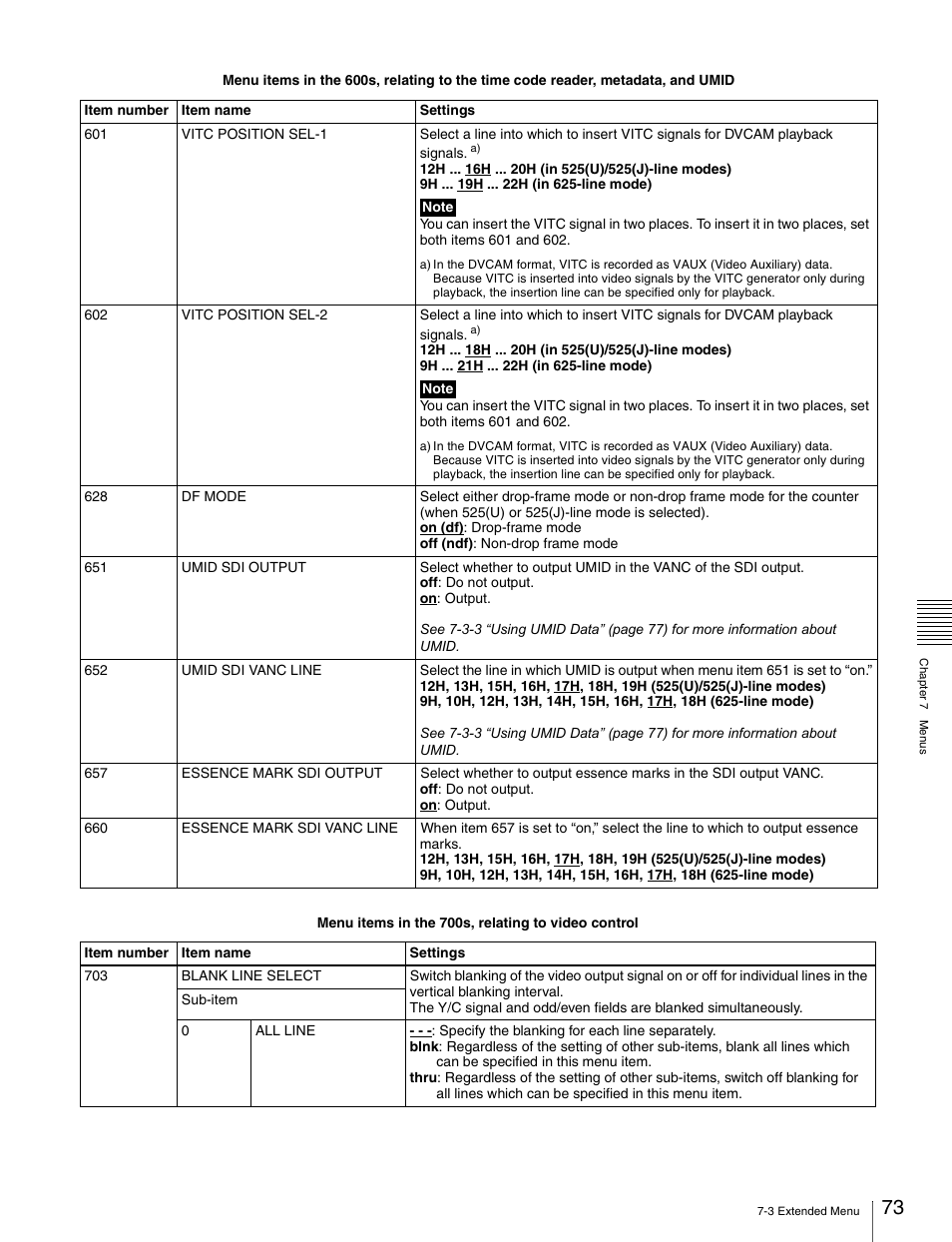 Sony PDW-V1 User Manual | Page 73 / 101