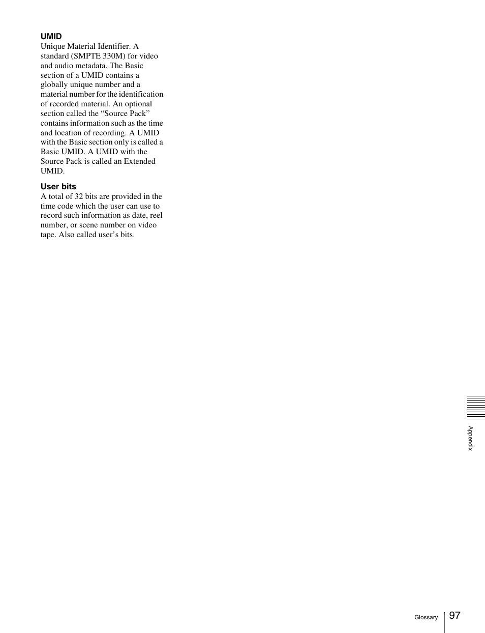 Sony PDW-V1 User Manual | Page 97 / 101