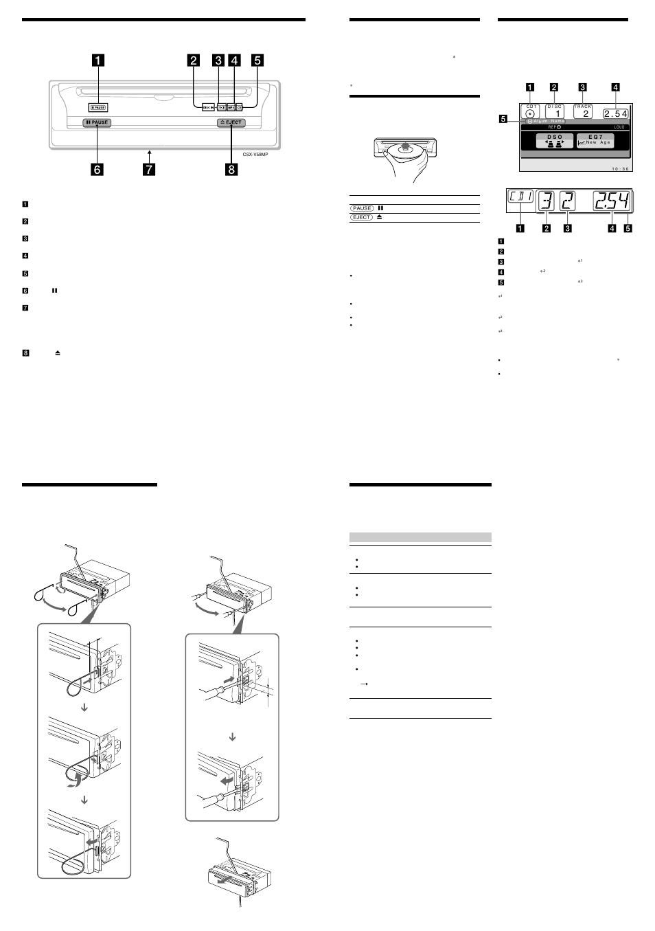 Sony CDX-V58MP User Manual | Page 3 / 4