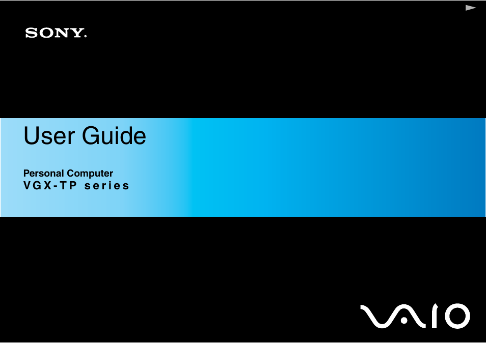 Sony VAIO VGX-TP User Manual | 155 pages