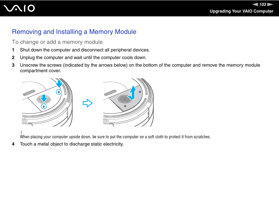 Sony VAIO VGX-TP User Manual | Page 103 / 155