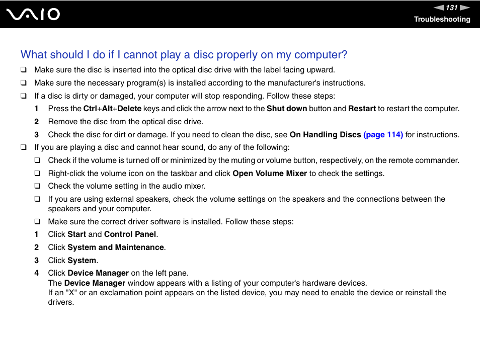 Sony VAIO VGX-TP User Manual | Page 131 / 155