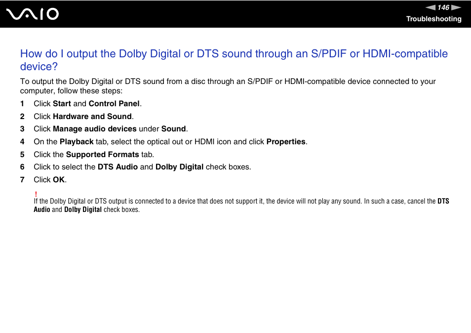 Sony VAIO VGX-TP User Manual | Page 146 / 155