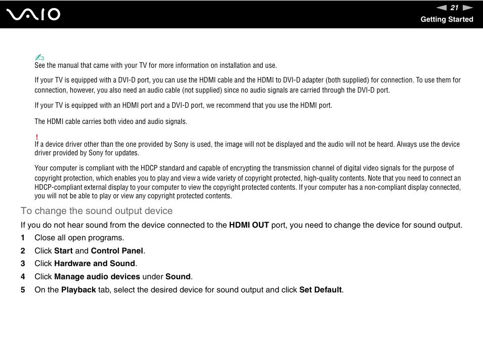 Sony VAIO VGX-TP User Manual | Page 21 / 155