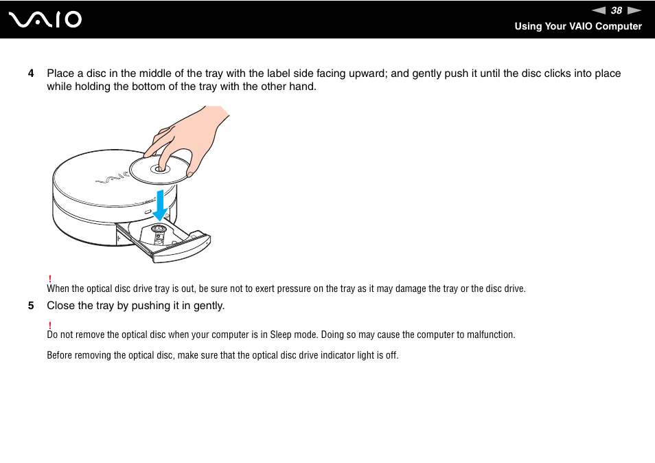 Sony VAIO VGX-TP User Manual | Page 38 / 155