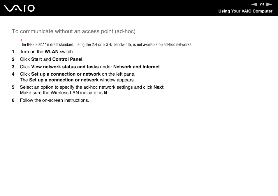 Sony VAIO VGX-TP User Manual | Page 74 / 155