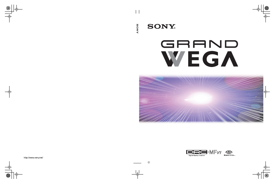 Sony GRAND WEGA KF 42WE610 User Manual | 103 pages