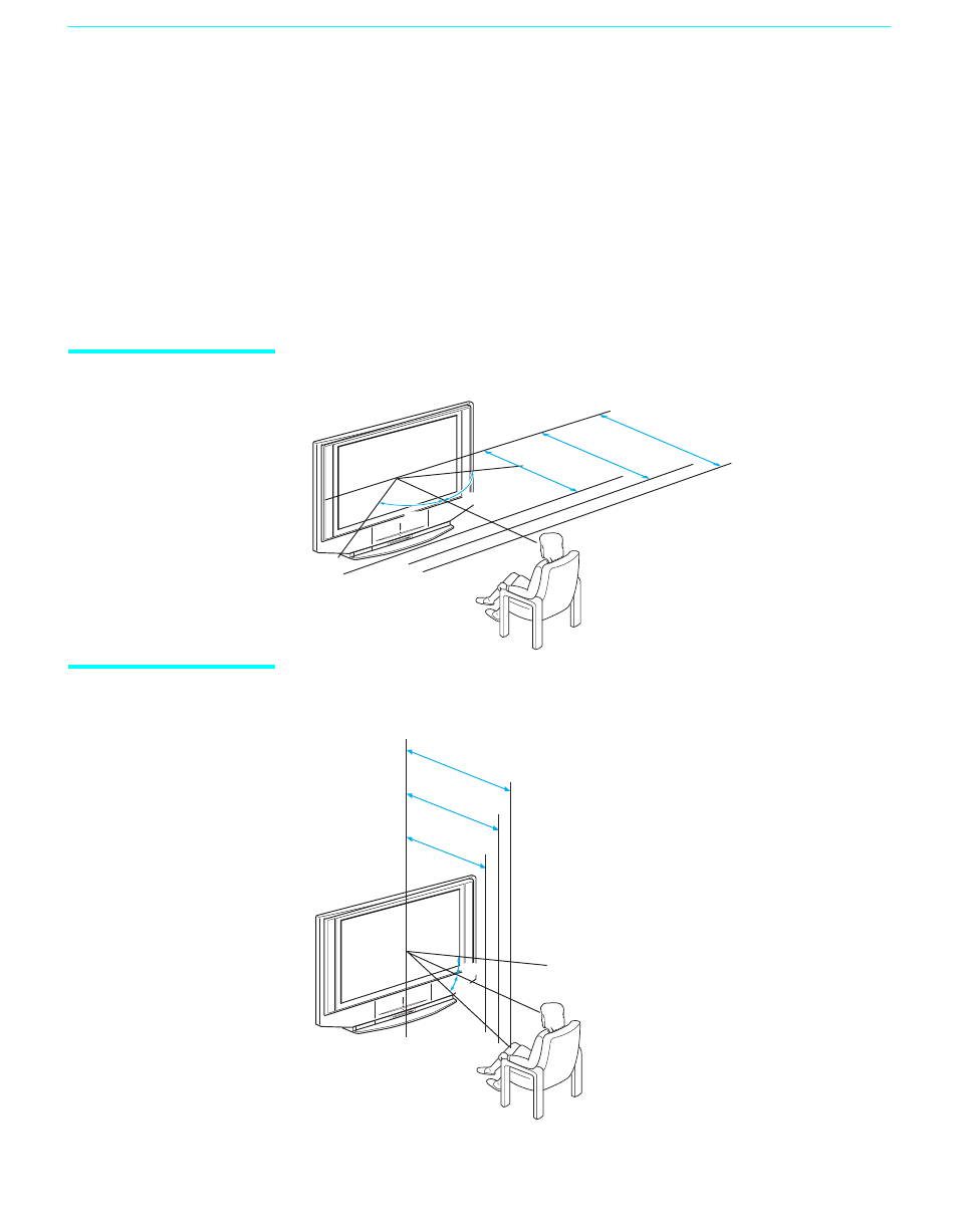 Recommended viewing area, 20 recommended viewing area, Horizontal viewing area | Vertical viewing area | Sony GRAND WEGA KF 42WE610 User Manual | Page 20 / 103