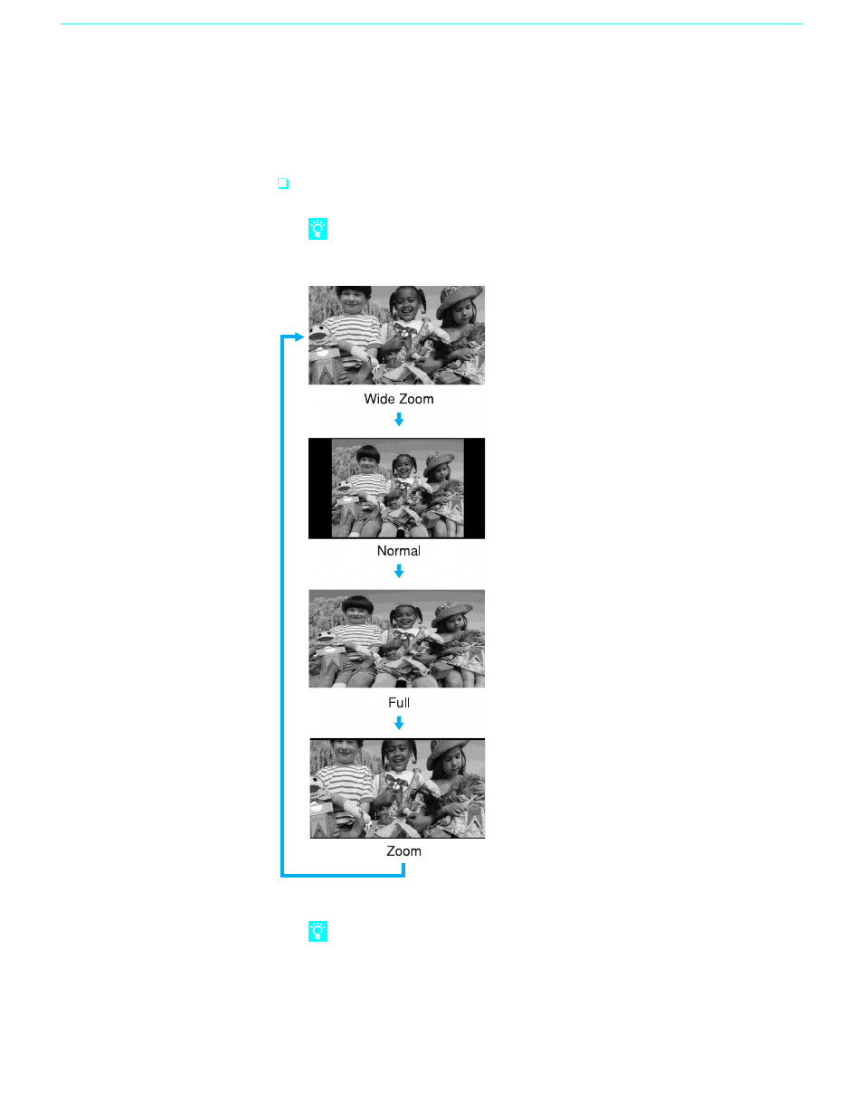 Using wide screen mode, Using wide, 54 using wide screen mode | Sony GRAND WEGA KF 42WE610 User Manual | Page 54 / 103