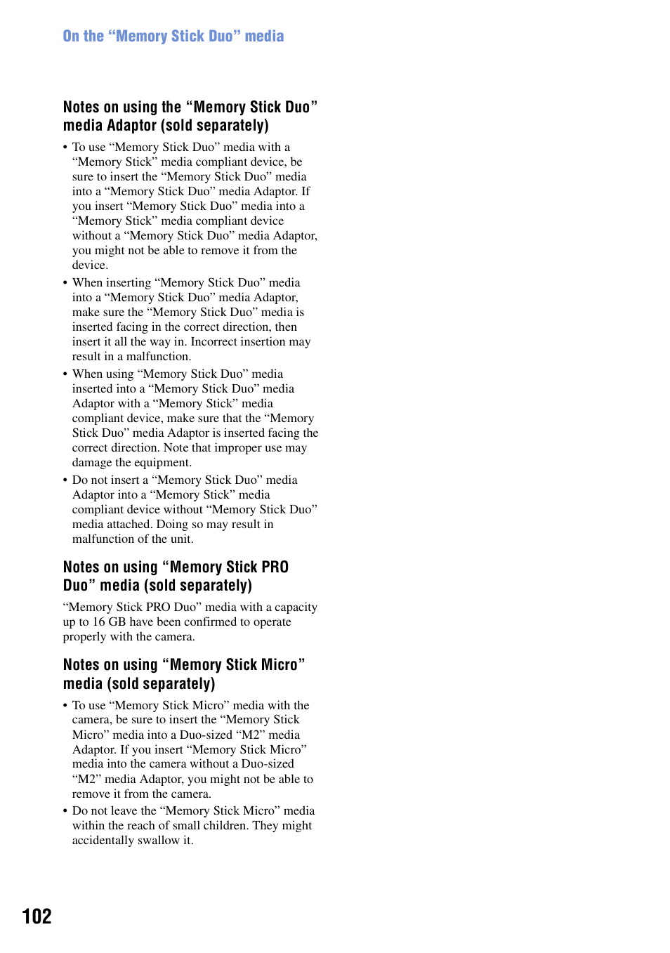 Sony Cyber-shot 4-121-439-11(1) User Manual | Page 102 / 107