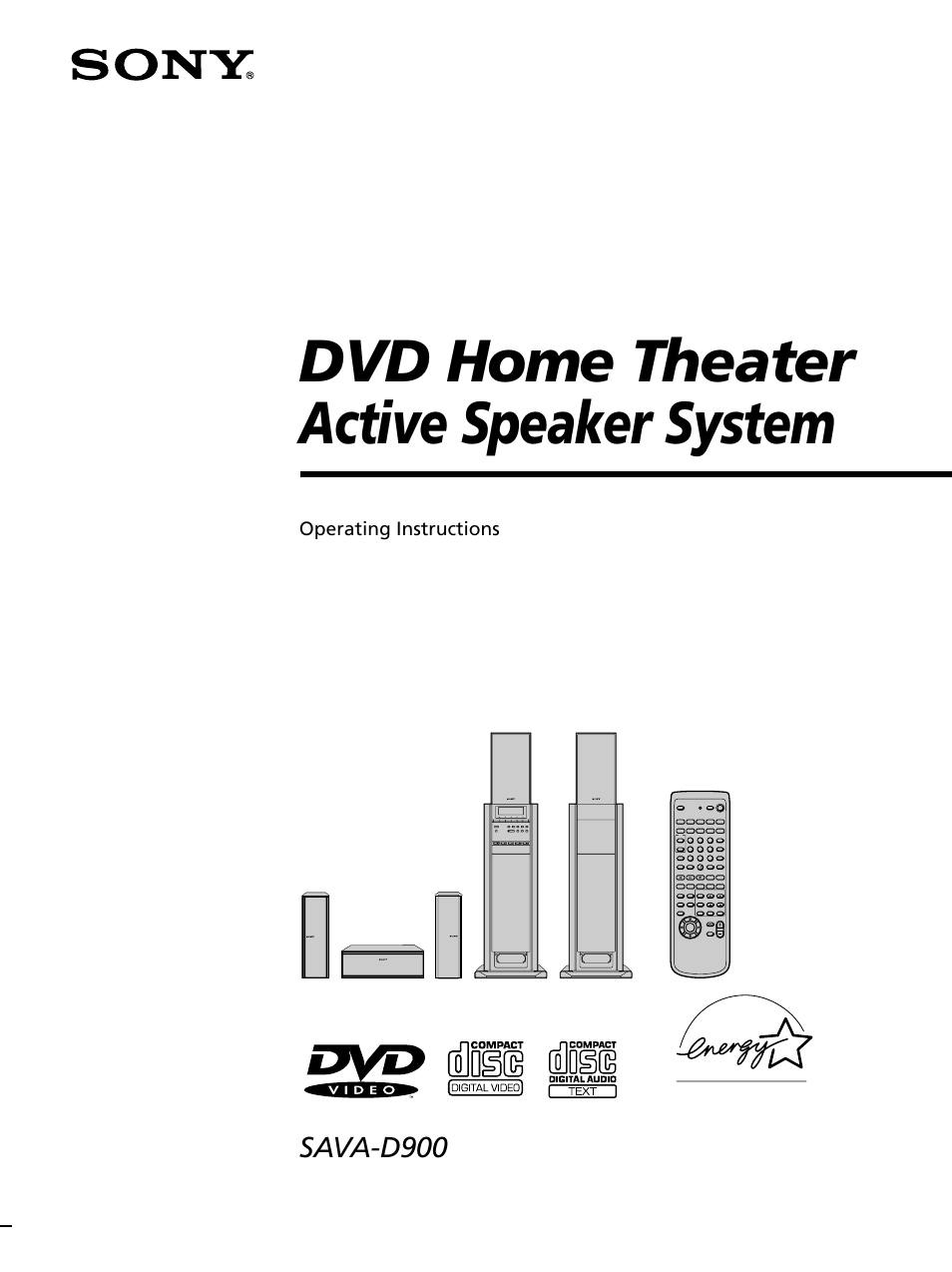 Sony SAVA-D900 User Manual | 80 pages