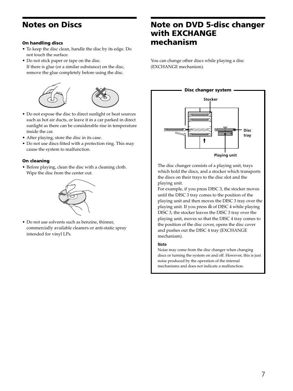 Notes on discs 7 | Sony SAVA-D900 User Manual | Page 7 / 80