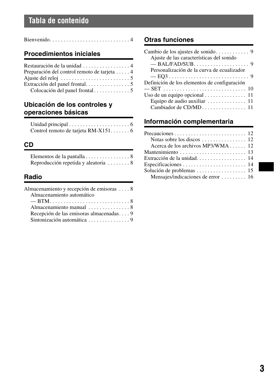 Sony CDX-GT31W User Manual | Page 19 / 36