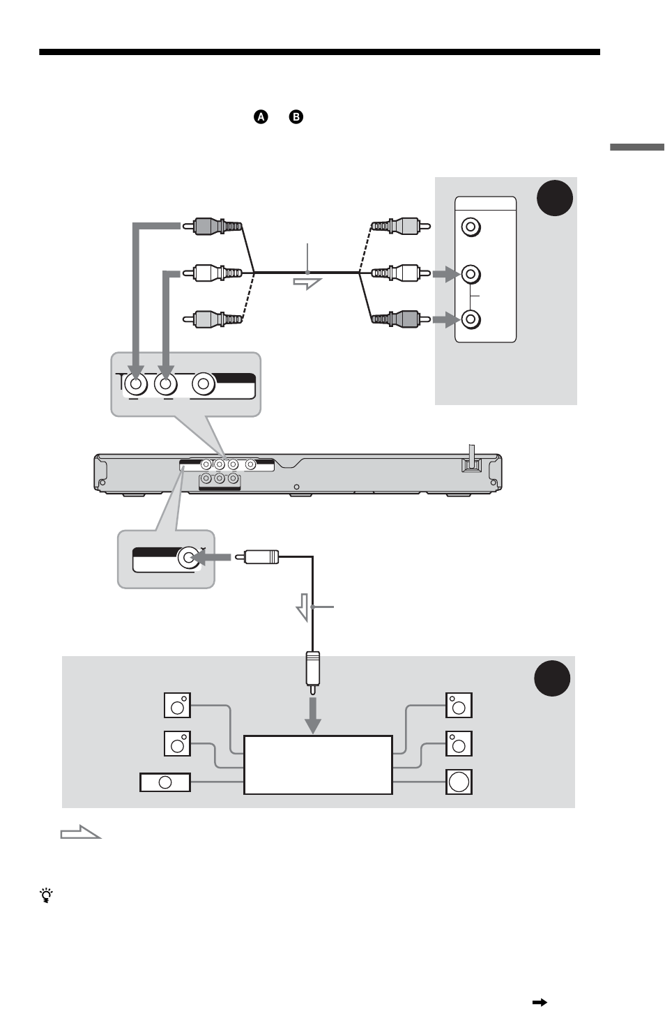 L1ac - step 4: connecting the audio cords, Step 4: connecting the audio cords, S (19) | Hook up s | Sony DVP-NS57P User Manual | Page 19 / 84