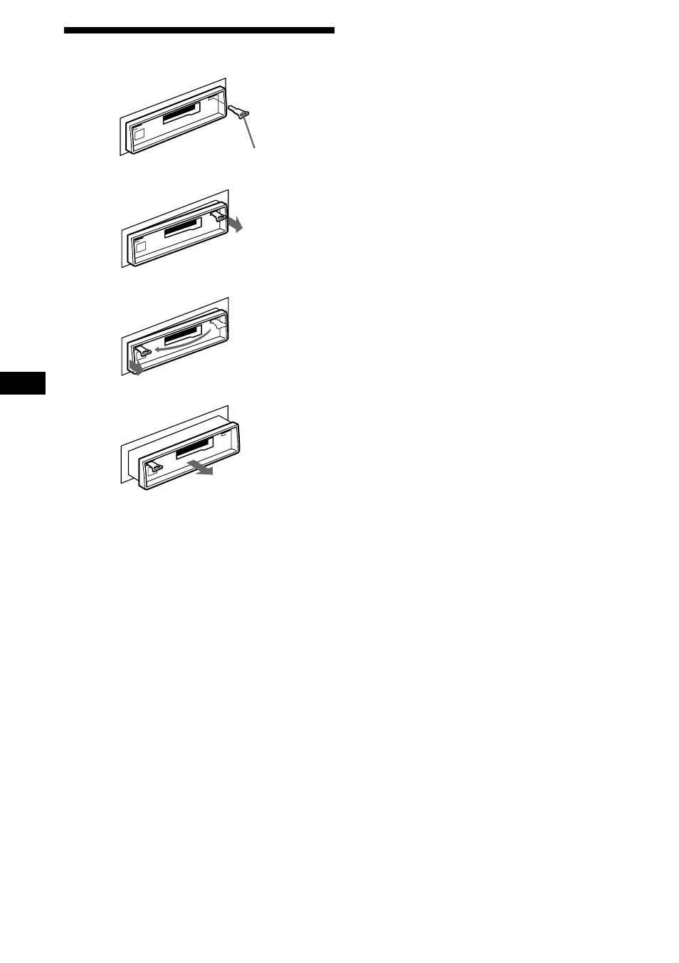 16 dismounting the unit | Sony XR-1800R User Manual | Page 16 / 92