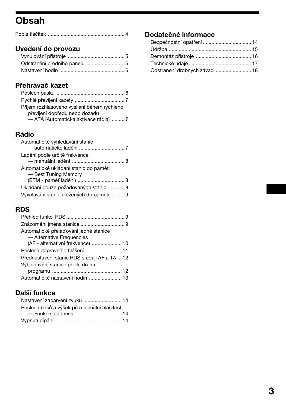 Sony XR-1800R User Manual | Page 39 / 92
