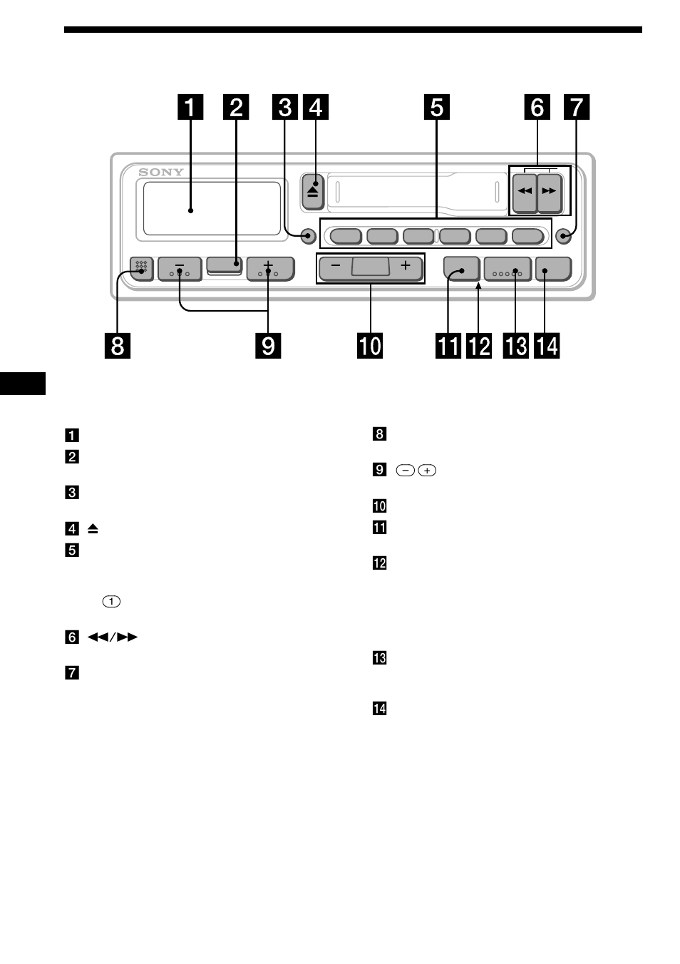 4button locations | Sony XR-1800R User Manual | Page 4 / 92