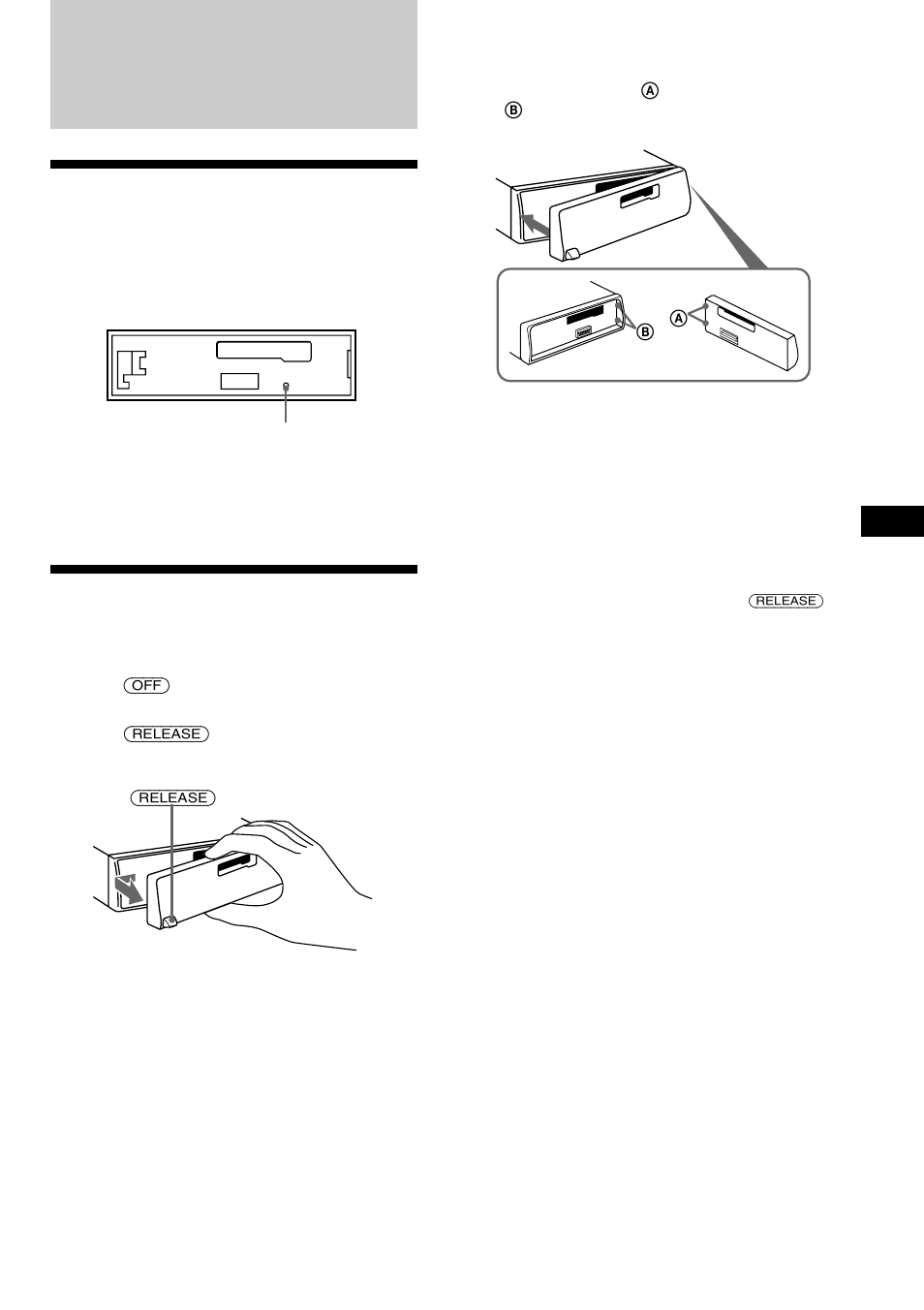 Getting started, Resetting the unit, Detaching the front panel | Sony XR-1800R User Manual | Page 5 / 92