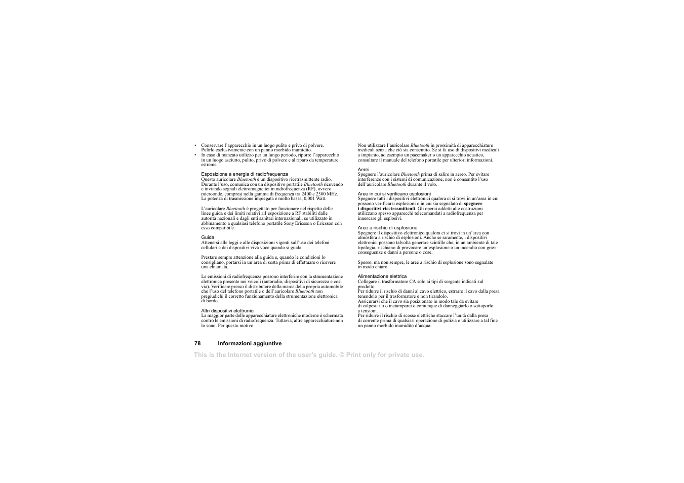 Sony HBH-65 User Manual | Page 78 / 95