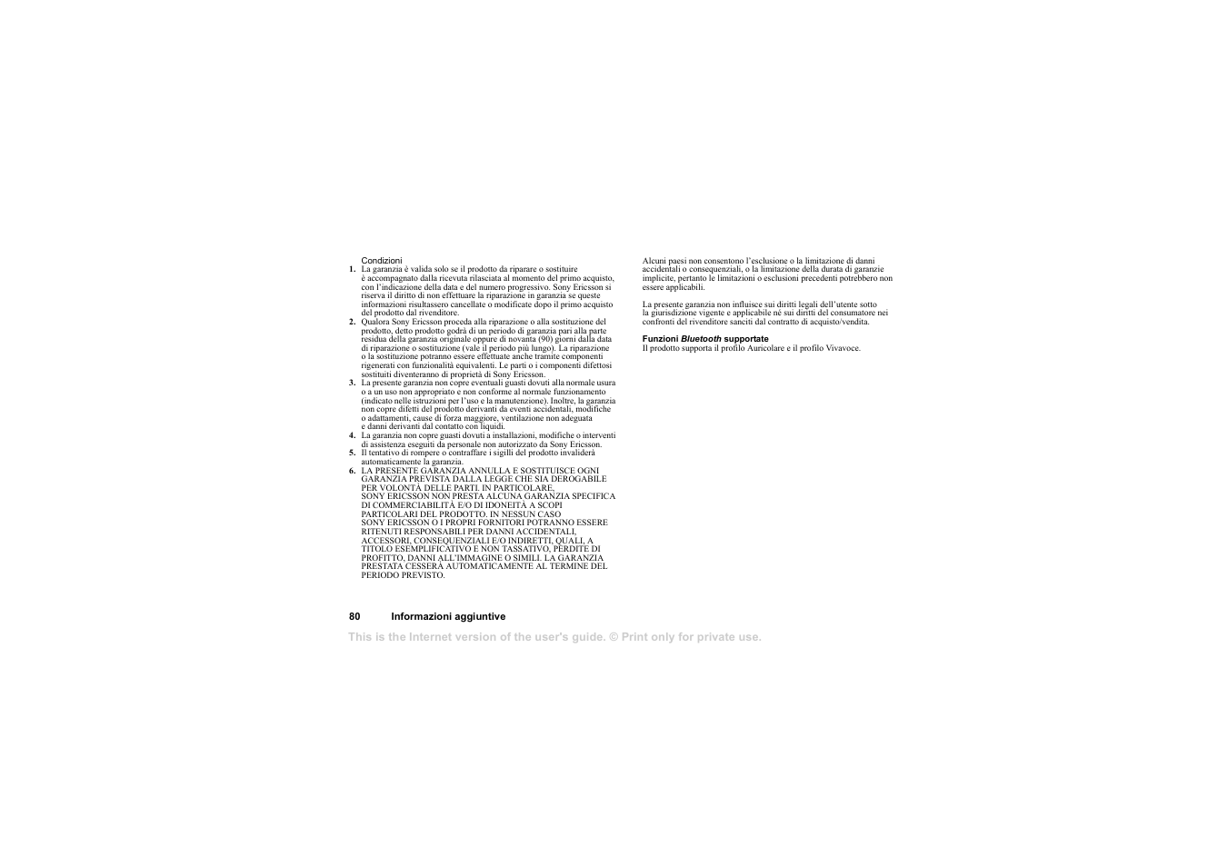 Sony HBH-65 User Manual | Page 80 / 95