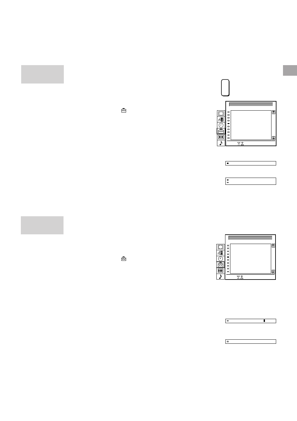 Skipping programme positions, Captioning a station name, Manual programme preset | Sony KL-37W1U User Manual | Page 12 / 32