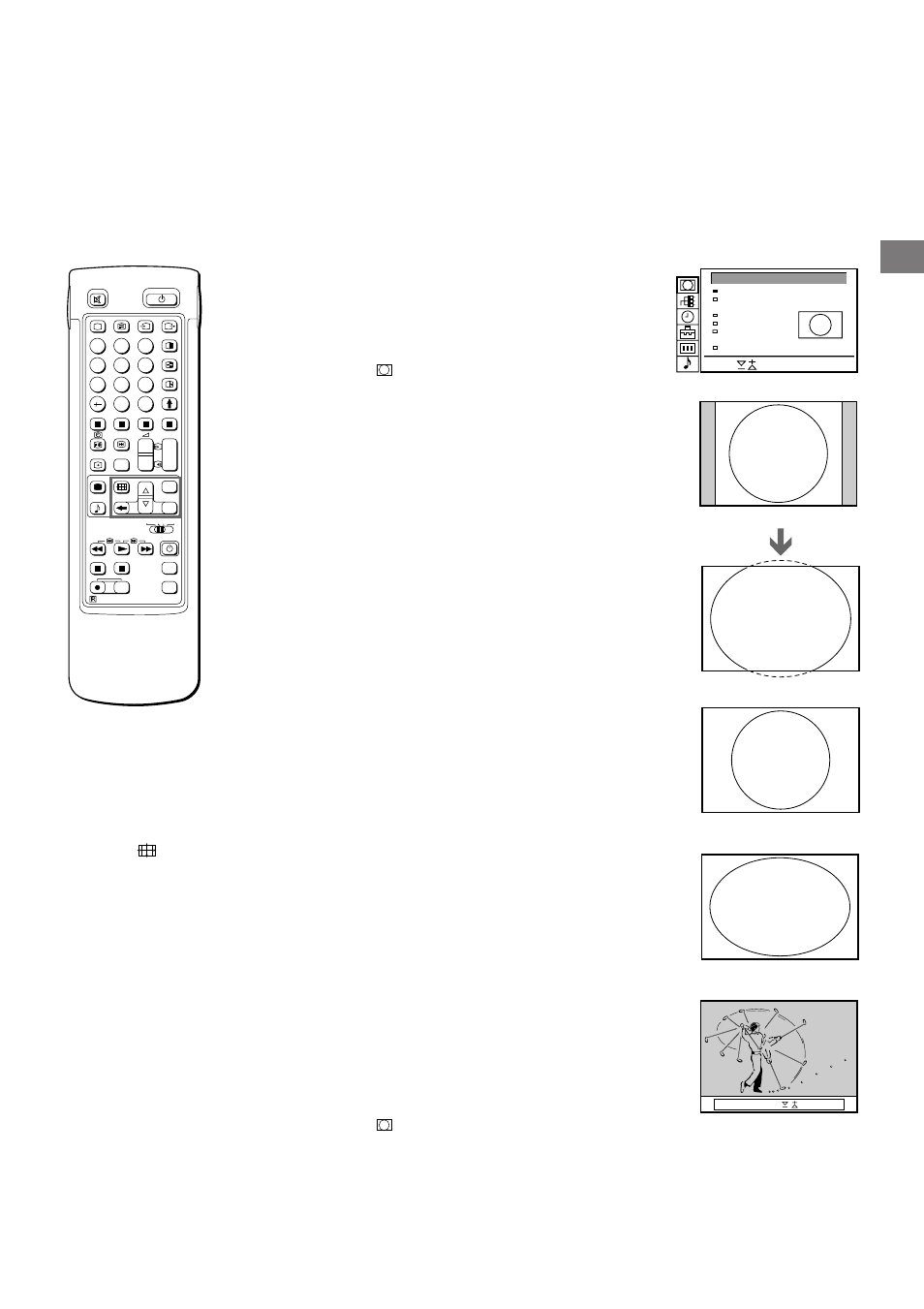 Operating screen mode/pap using the menu, Auto format | Sony KL-37W1U User Manual | Page 19 / 32