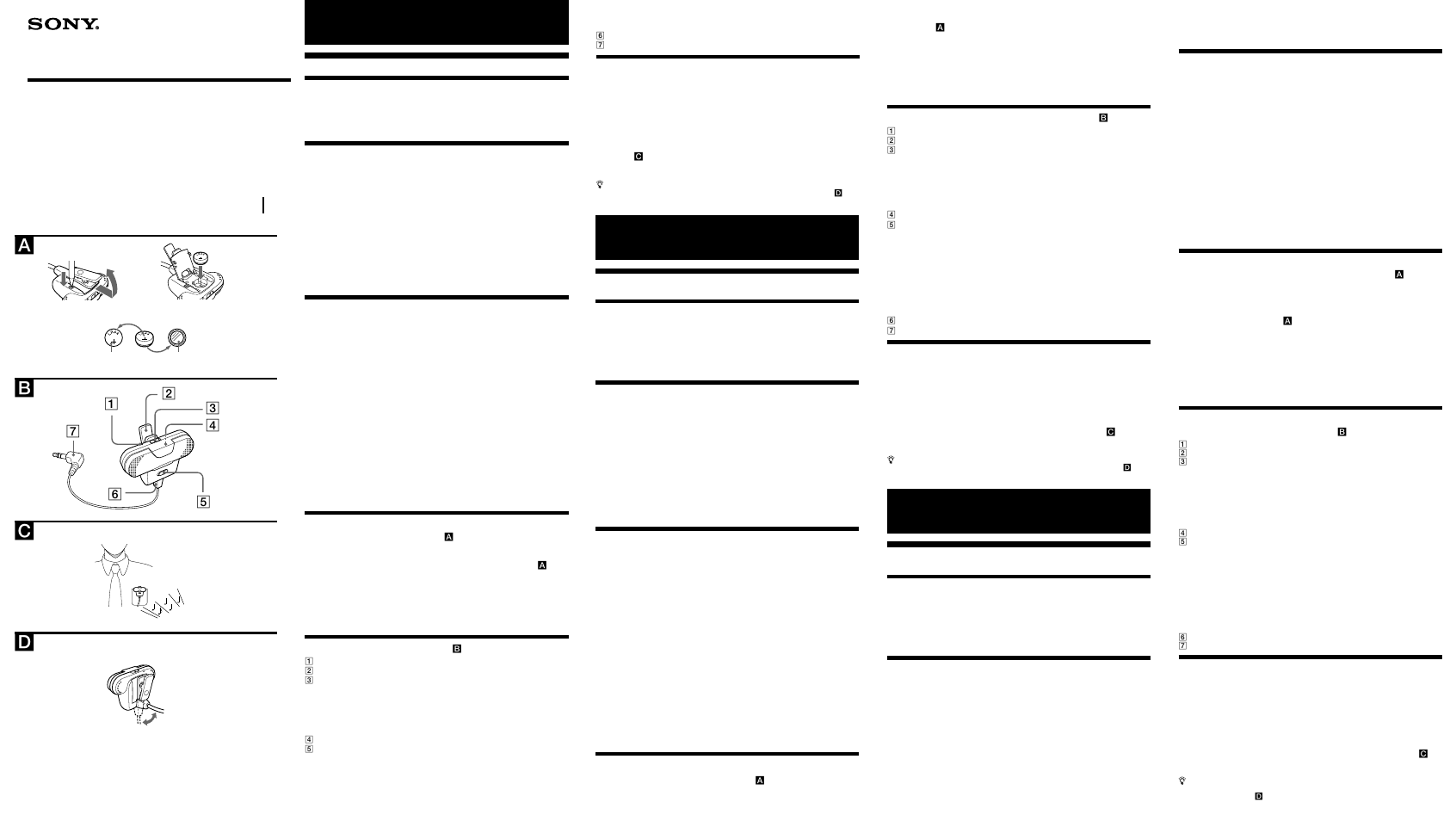 Sony ECM 719 User Manual | 2 pages