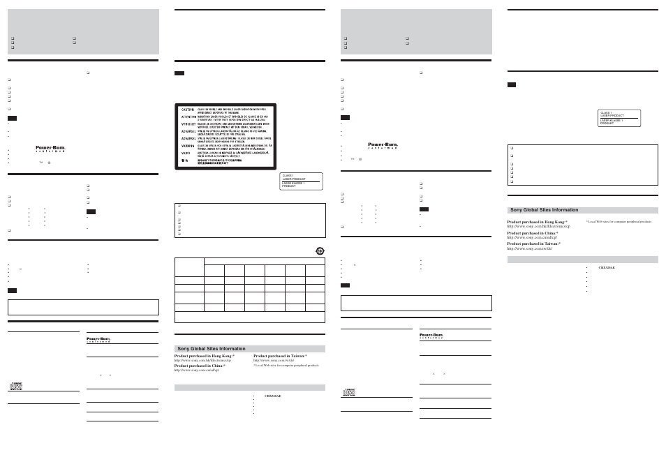 Sony CRX320AE User Manual | Page 2 / 2